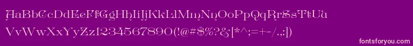 GreatVictorian Standard Font – Pink Fonts on Purple Background