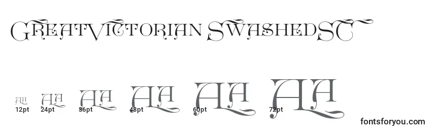 GreatVictorian SwashedSC Font Sizes