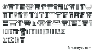 Greek Column font – ancient Fonts