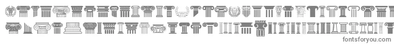 フォントGreek Column – 灰色のフォント