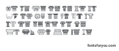 Czcionka Greek Column