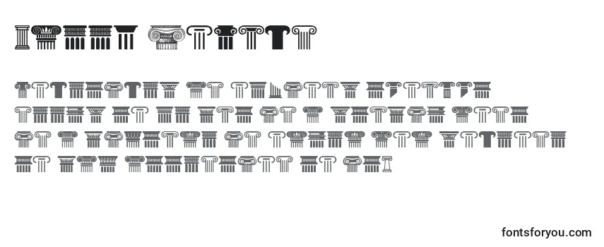 Greek Column Font