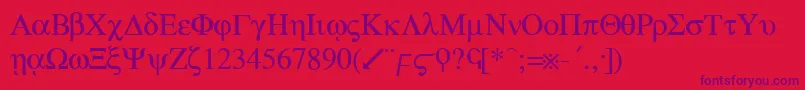 Шрифт greek – фиолетовые шрифты на красном фоне