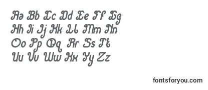 フォントGreen Avocado Bold Italic