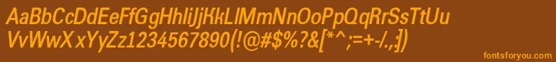 Шрифт AGroticnrBolditalic – оранжевые шрифты на коричневом фоне