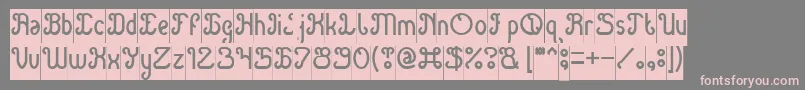Green Avocado Inverse Font – Pink Fonts on Gray Background