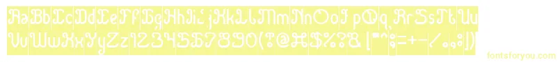 En savoir plus sur la police Green Avocado Inverse Police Green Avocado Inverse – polices jaunes sur fond blanc
