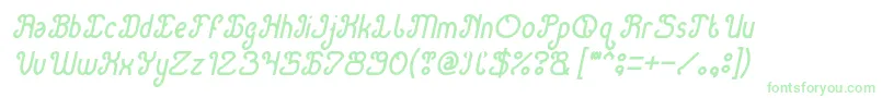 Green Avocado Italic Font – Green Fonts