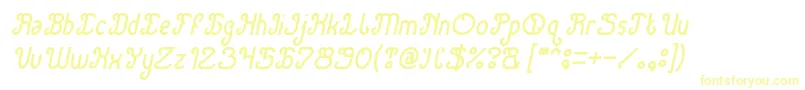 Green Avocado Italic Font – Yellow Fonts