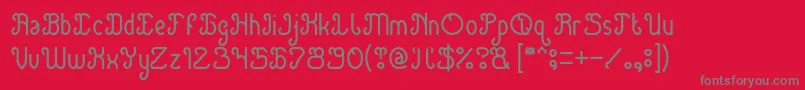 Green Avocado Light Font – Gray Fonts on Red Background