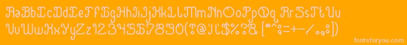 Green Avocado Light Font – Pink Fonts on Orange Background