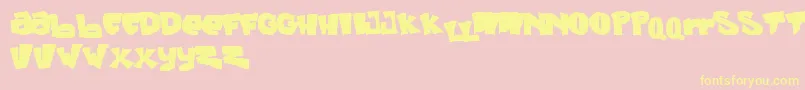 Green Days Font – Yellow Fonts on Pink Background
