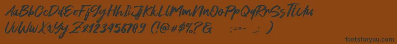 Green Fonte Font – Black Fonts on Brown Background