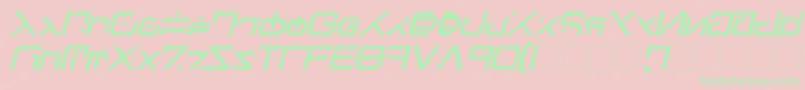 Green Martian Bold Italic Font – Green Fonts on Pink Background