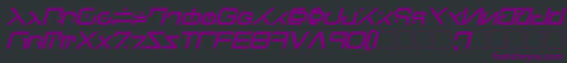 Green Martian Bold Italic Font – Purple Fonts on Black Background