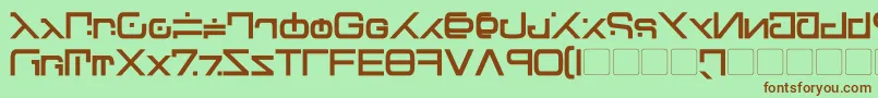 Green Martian Bold Font – Brown Fonts on Green Background