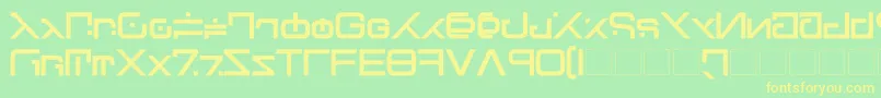 Green Martian Bold Font – Yellow Fonts on Green Background