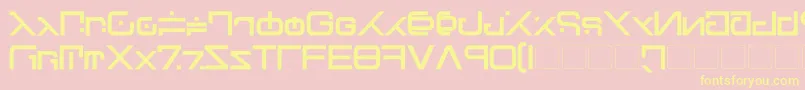 Green Martian Bold Font – Yellow Fonts on Pink Background