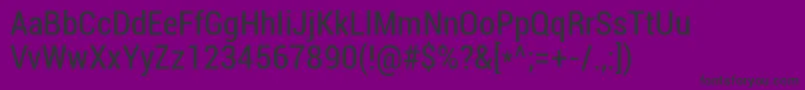 RobotoCondensed Font – Black Fonts on Purple Background