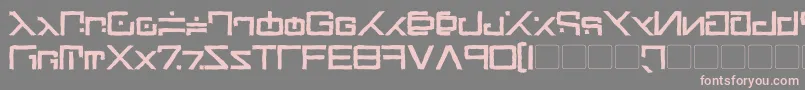 Шрифт Green Martian Distressed Bold – розовые шрифты на сером фоне