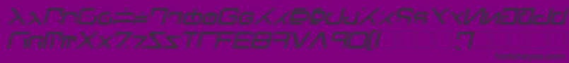 フォントGreen Martian Italic – 紫の背景に黒い文字