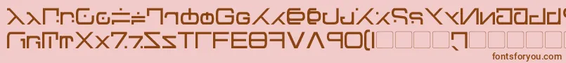 Green Martian Font – Brown Fonts on Pink Background