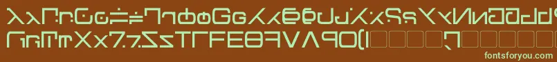 Green Martian Font – Green Fonts on Brown Background