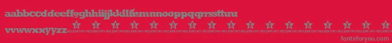GREEN MIND    Font – Gray Fonts on Red Background