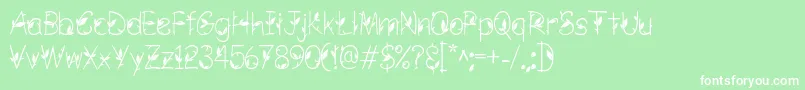 GREEN NATURE Font – White Fonts on Green Background