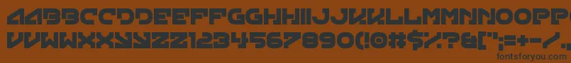 Green Strand Font – Black Fonts on Brown Background
