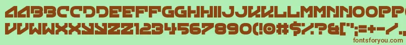 Green Strand Font – Brown Fonts on Green Background