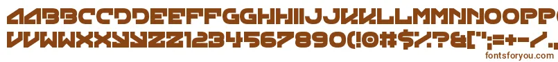 Шрифт Green Strand – коричневые шрифты на белом фоне