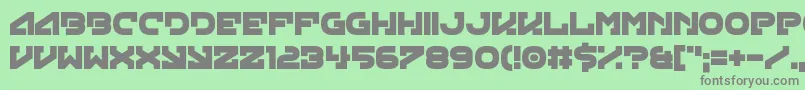 Police Green Strand – polices grises sur fond vert