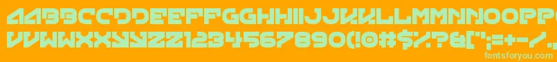 Weitere Informationen zur Green Strand-Schriftart Green Strand-Schriftart – Grüne Schriften auf orangefarbenem Hintergrund