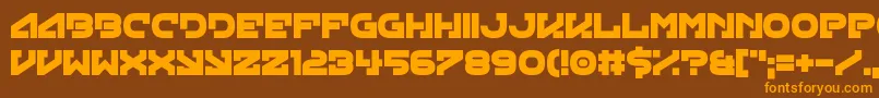 Więcej informacji o czcionce Green Strand Czcionka Green Strand – pomarańczowe czcionki na brązowym tle