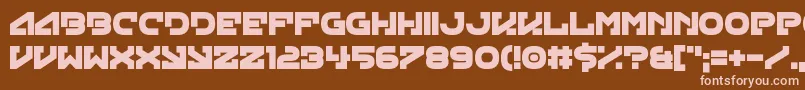 Green Strand Font – Pink Fonts on Brown Background