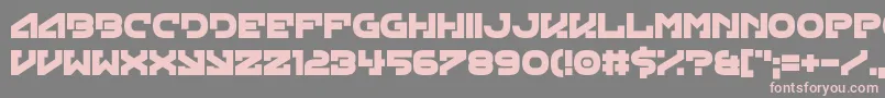 Green Strand Font – Pink Fonts on Gray Background