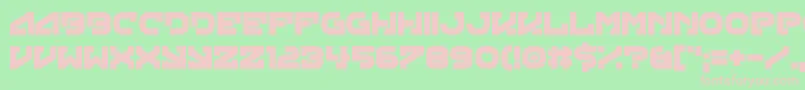 Green Strand Font – Pink Fonts on Green Background