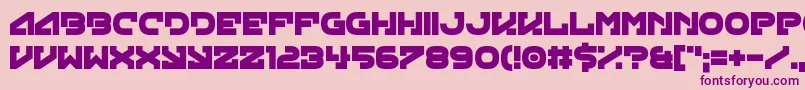 Green Strand Font – Purple Fonts on Pink Background
