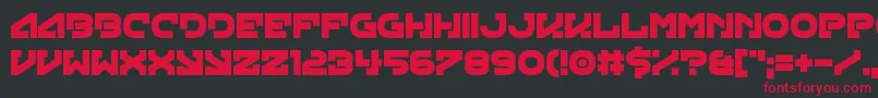 Green Strand Font – Red Fonts on Black Background