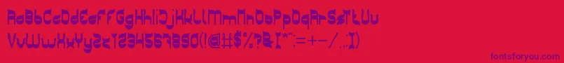 GREEN TEA Font – Purple Fonts on Red Background