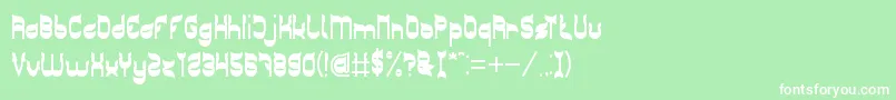 GREEN TEA Font – White Fonts on Green Background