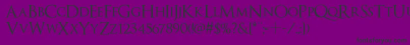 Optimusprinceps Font – Black Fonts on Purple Background