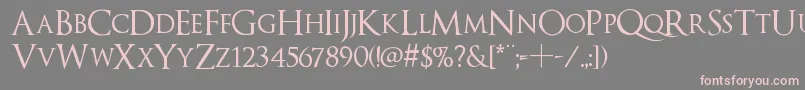 Optimusprinceps Font – Pink Fonts on Gray Background