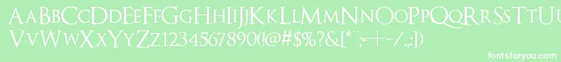 Optimusprinceps Font – White Fonts on Green Background