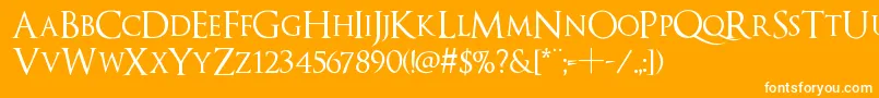 Optimusprinceps Font – White Fonts on Orange Background