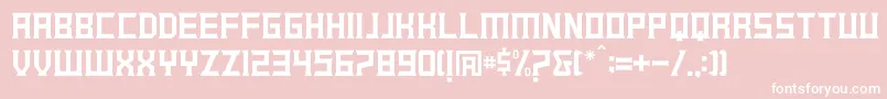 GREENLAND Font – White Fonts on Pink Background