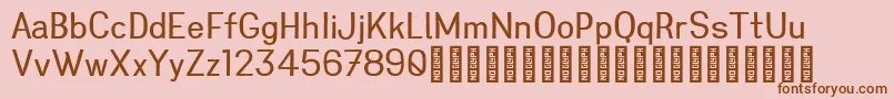 Greenstyle Personal Use Only Regular Font – Brown Fonts on Pink Background