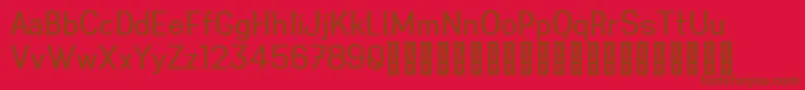 Greenstyle Personal Use Only Regular Font – Brown Fonts on Red Background