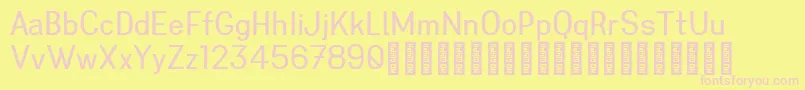 Greenstyle Personal Use Only Regular Font – Pink Fonts on Yellow Background